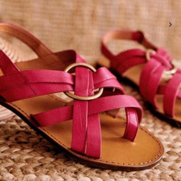 SEZANNE Olympe Sandals - Smooth Pink -  Size 41 - Picture 1 of 6